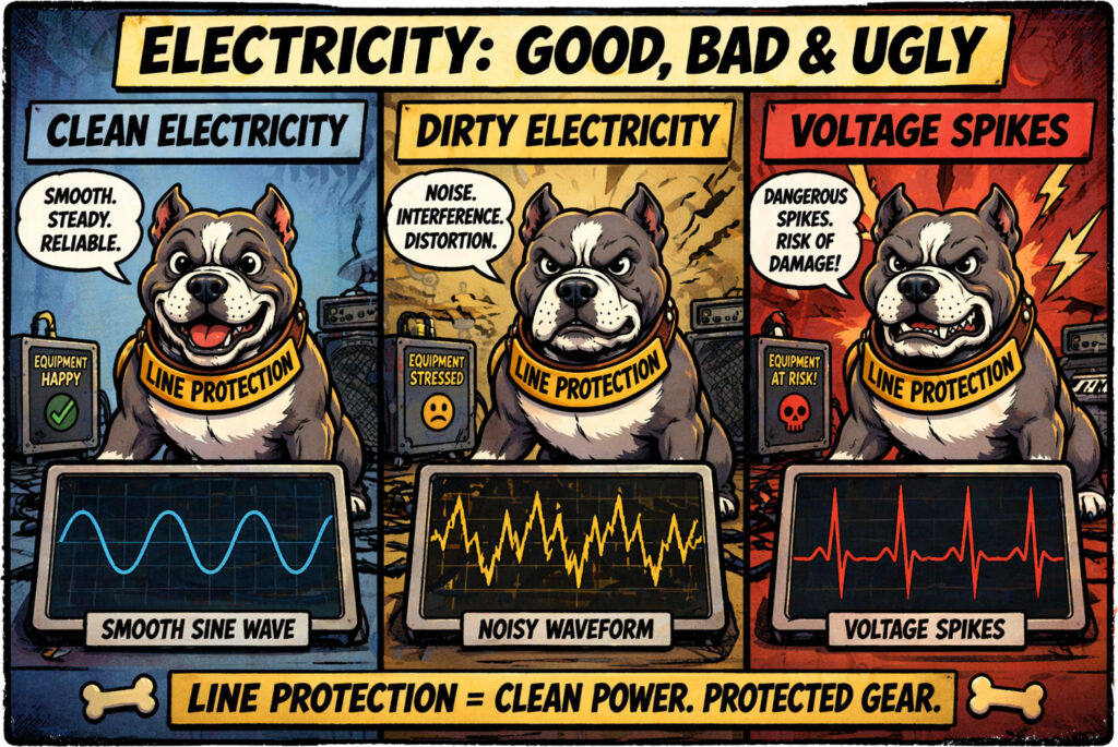Line protection = clean power & protected gear